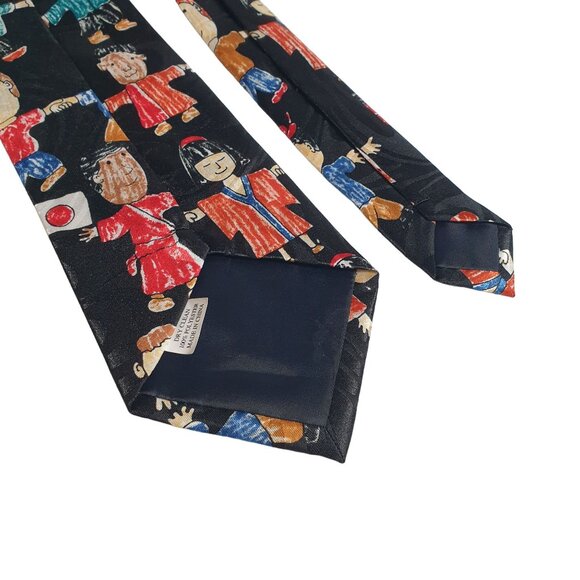 Steven Harris Handmade Novelty Tie School Teacher Figures Patriotic Coloring Boo - Picture 5 of 5